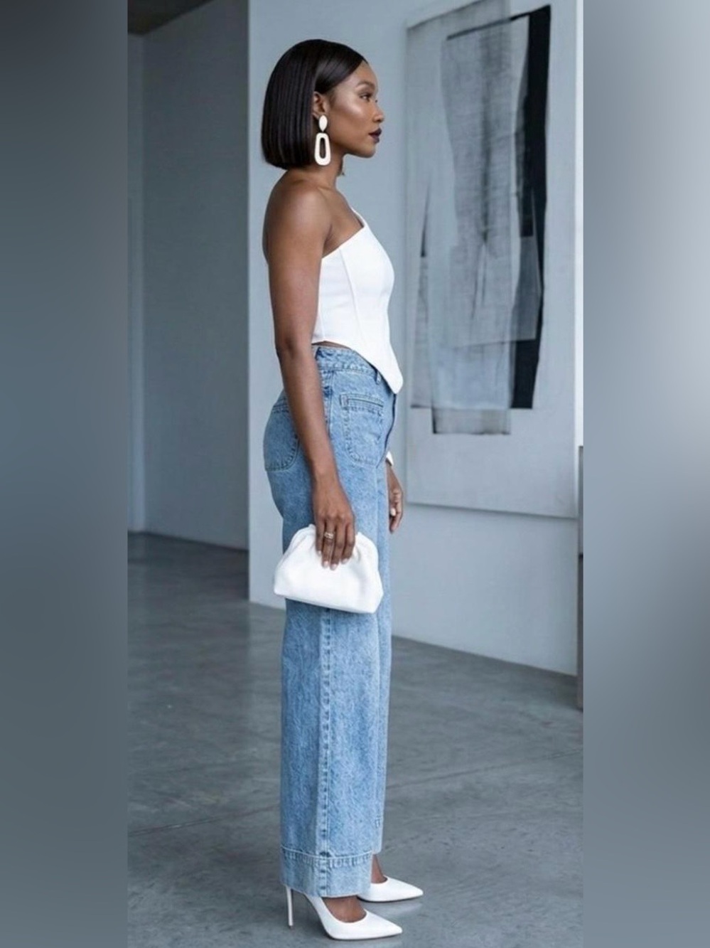 Habitual Women’s Wide Leg Jeans Size 26 High Rise Light Wash Blue Denim Pants - Picture 2 of 16